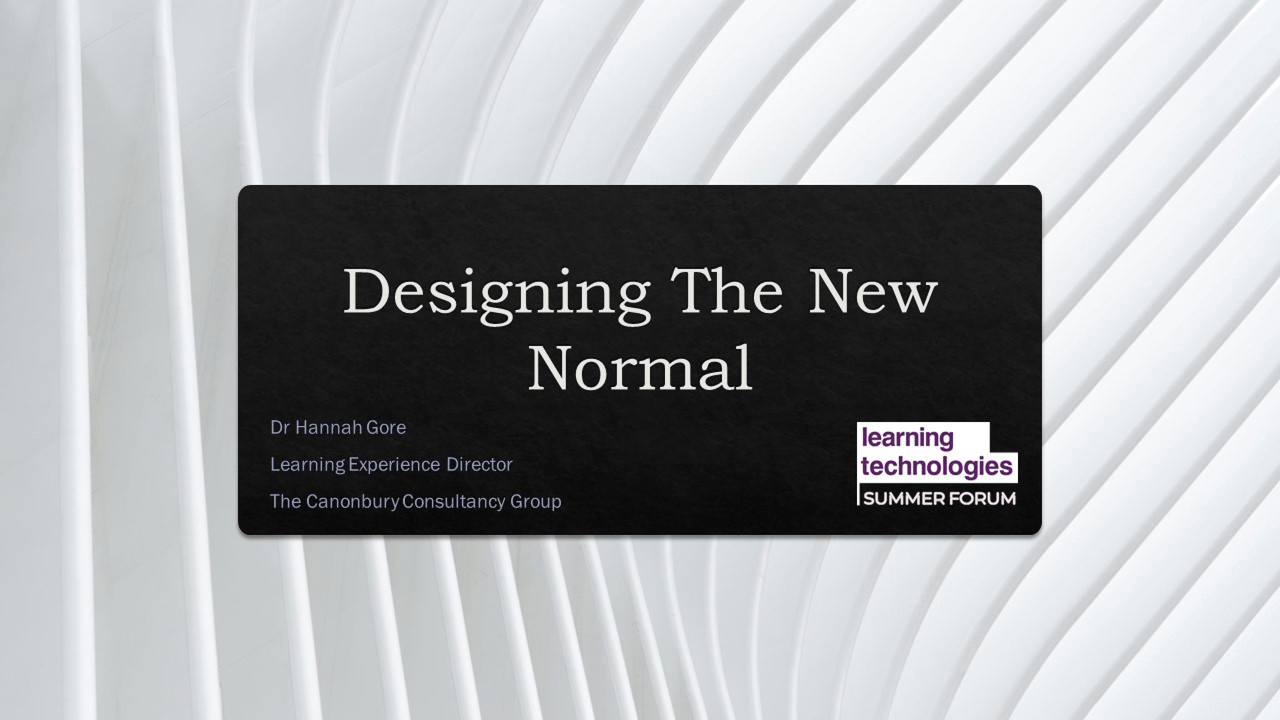 Designing the New Normal